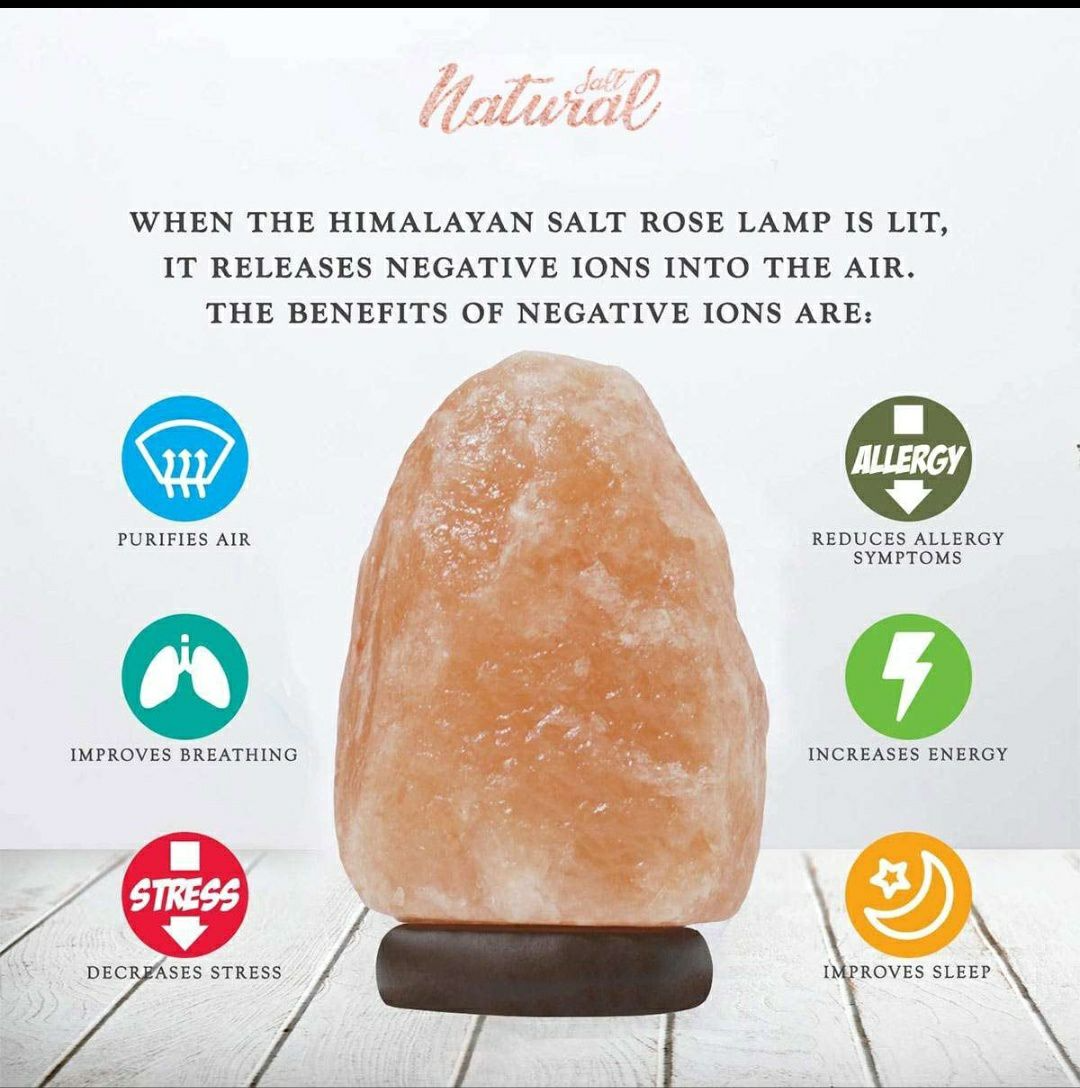 ❤️Natural Himalayan Pink Salt Lamp – Natural Glow & Healing Energy or Love Vibe