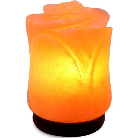 🌸 Flower-Shaped Himalayan Salt Lamp – Elegant Glow & Natural Air Purifier for Relaxation ✨