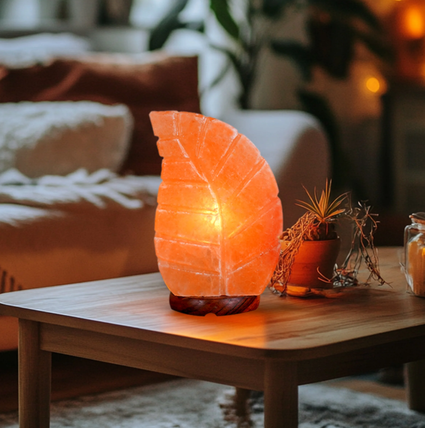 Leave Shape Himalayan Pink Salt Lamp