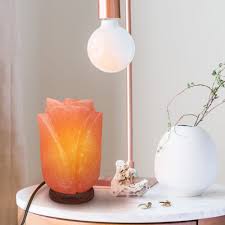 🌸 Flower-Shaped Himalayan Salt Lamp – Elegant Glow & Natural Air Purifier for Relaxation ✨